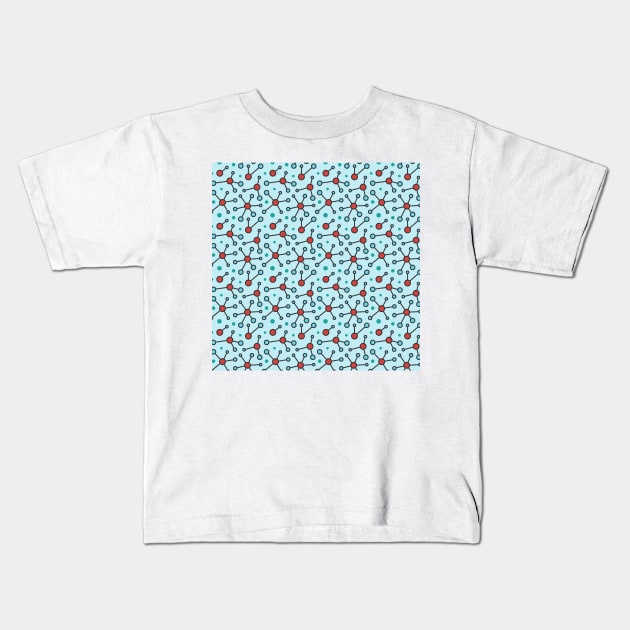 Retro Atoms Kids T-Shirt by Makanahele